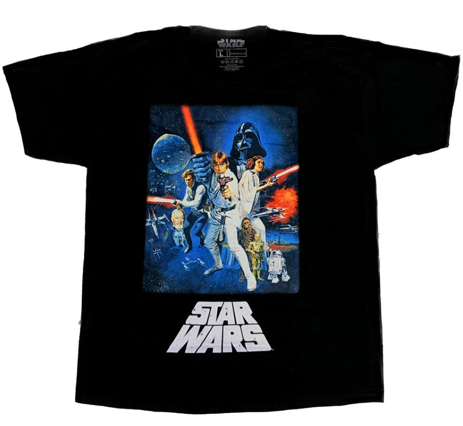 Star Wars A New Hope Retro Poster T-Shirt