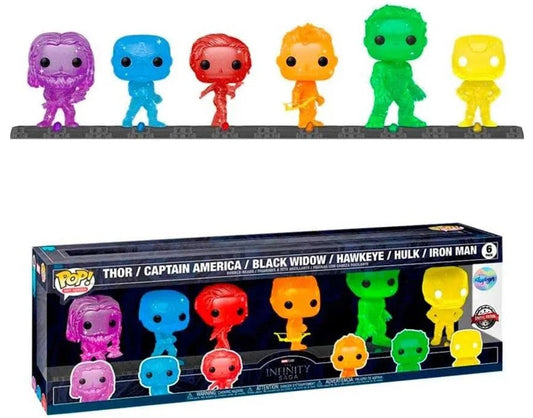 Funko POP! Artist Series Marvel Avengers Infinity Saga 6-Pack (Special Edition)