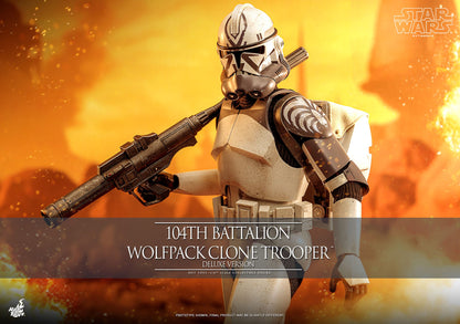 Star Wars: The Clone Wars 104th Battalion Wolfpack Clone Trooper 1/6 Scale Figure Deluxe Version (30 cm)