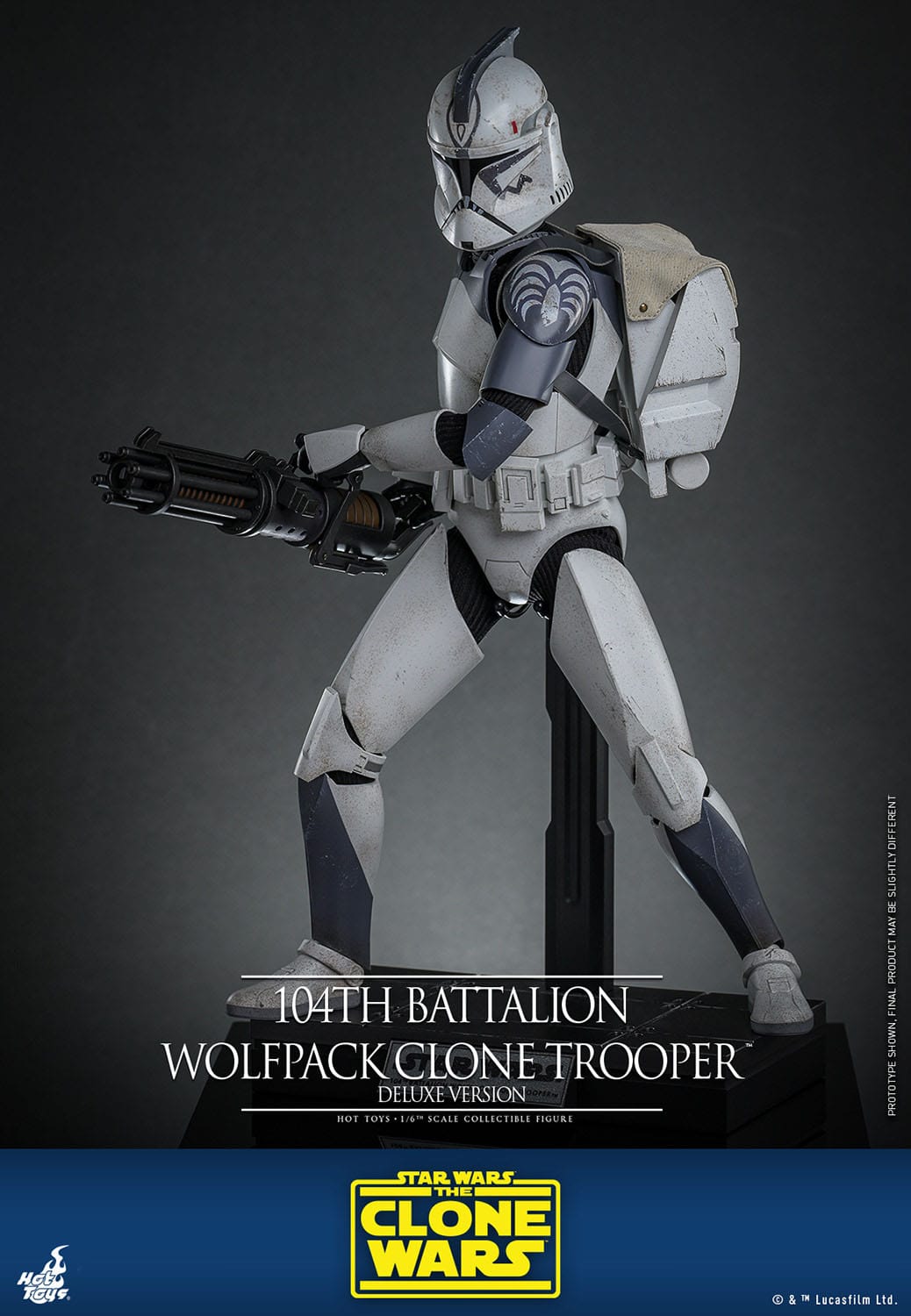 Star Wars: The Clone Wars 104th Battalion Wolfpack Clone Trooper 1/6 Scale Figure Deluxe Version (30 cm)