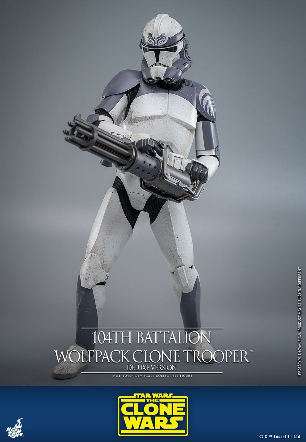 Star Wars: The Clone Wars 104th Battalion Wolfpack Clone Trooper 1/6 Scale Figure Deluxe Version (30 cm)