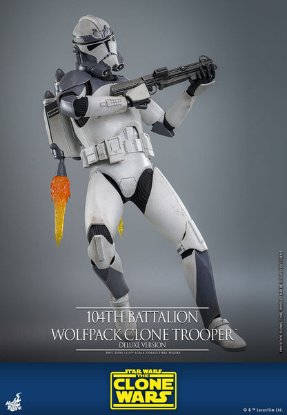 Star Wars: The Clone Wars 104th Battalion Wolfpack Clone Trooper 1/6 Scale Figure Deluxe Version (30 cm)