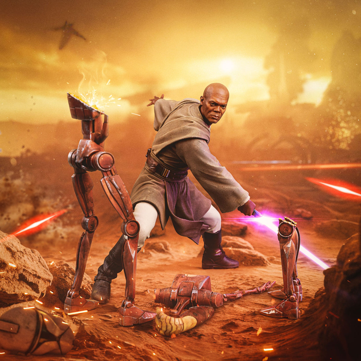 Star Wars Mace Windu 1/10 Art Scale Statue (18 cm)