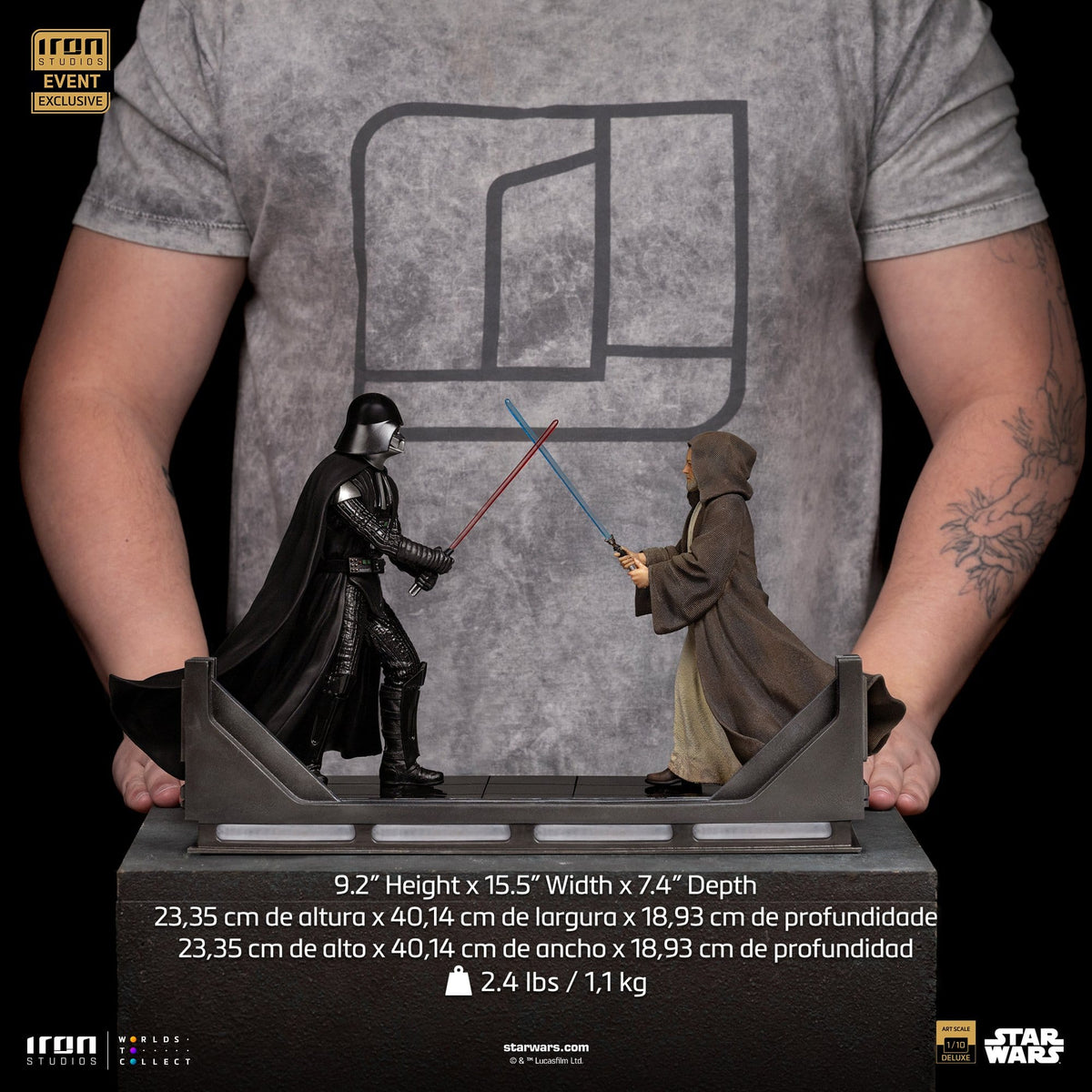 Star Wars Darth Vader vs Obi-Wan Kenobi 1/10 Deluxe Art Scale Statue CCXP 2025 Exclusive (24 cm)