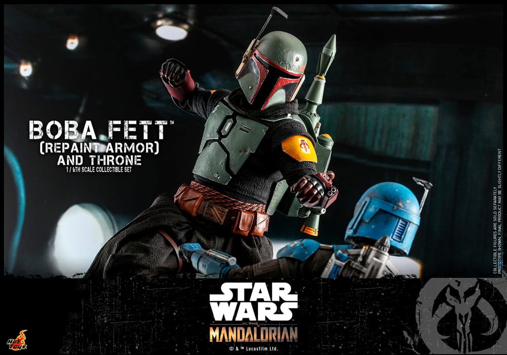 Star Wars: The Mandalorian Boba Fett (Repaint Armor) 1/6 Scale Figure Special Edition (30 cm)