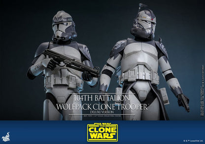 Star Wars: The Clone Wars 104th Battalion Wolfpack Clone Trooper 1/6 Scale Figure Deluxe Version (30 cm)